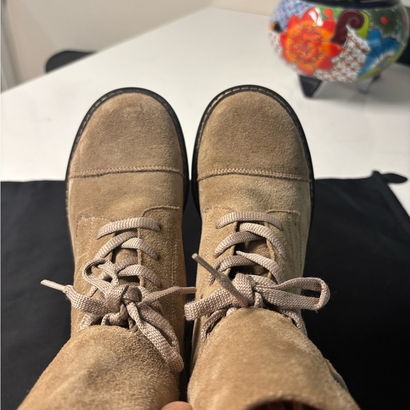 See By Chloe Brown Suede Combat Boots - Picture 7 of 11